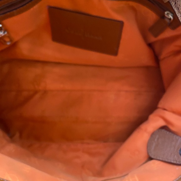 Cole Haan Kendra Tote Brown Leather Purse handbag - Picture 4 of 6